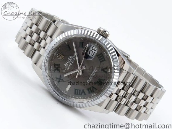 MiroTime 0313 Datejust 36mm 126234 904L Steel HGF 1:1 Best Edition Gray Dial Green Roman on SS Bracelet VR UrbanChic 1476